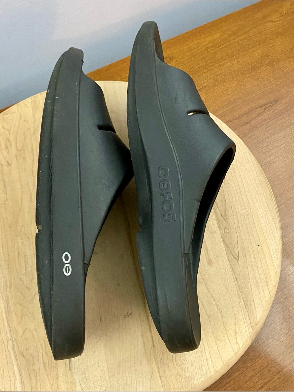 OOFOS‎ OOAHH Slides Black  Recovery Slides Sandals Mens Sz 12 Athletic Workout - Picture 8 of 12